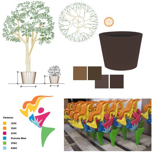 Fabricacion de productos especiales sobre diseño de fibra de vidrio